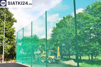 Siatki Ozorków - Zabezpieczenie za bramkami i trybun boiska piłkarskiego dla terenów Ozorkowa